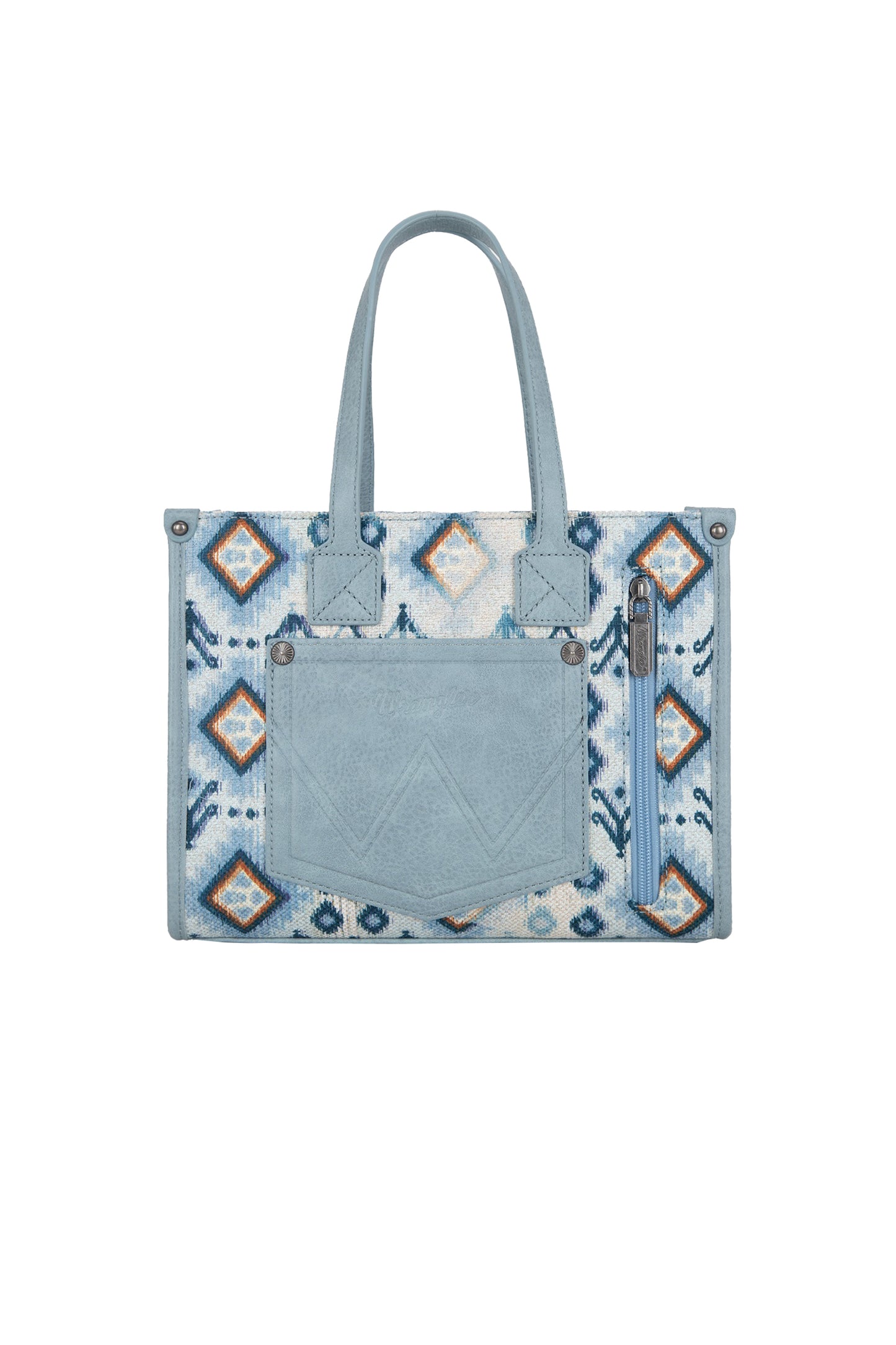 Wrangler - Aztec Crossbody Tote Bag Blue