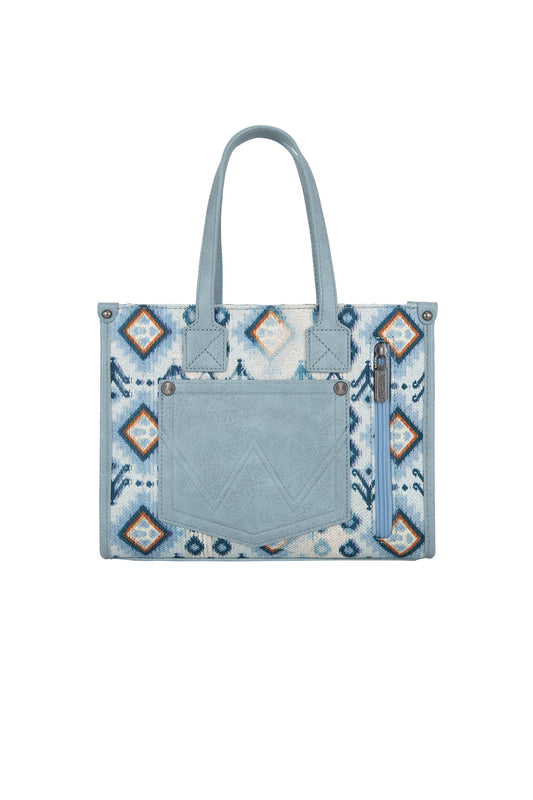 Wrangler - Aztec Crossbody Tote Bag Blue