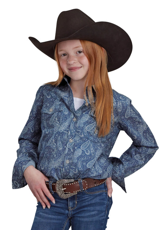 Roper - Girls Amarillo Blue Print