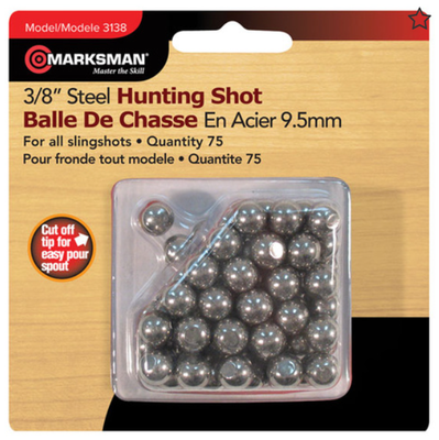 Marksman Steel Slingshot Pellets 9.5mm