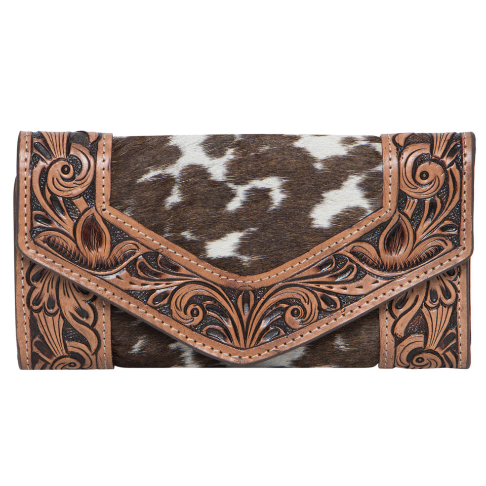 The Design Edge - Cuba Wallet - Brown/White