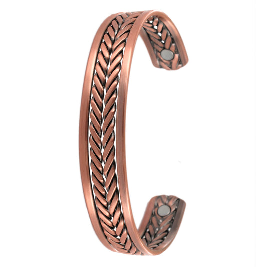 DOUBLE TWIST COPPER BANGLE