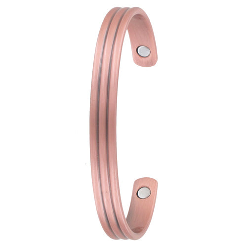2 PRESSED LINE COPPER BANGLE