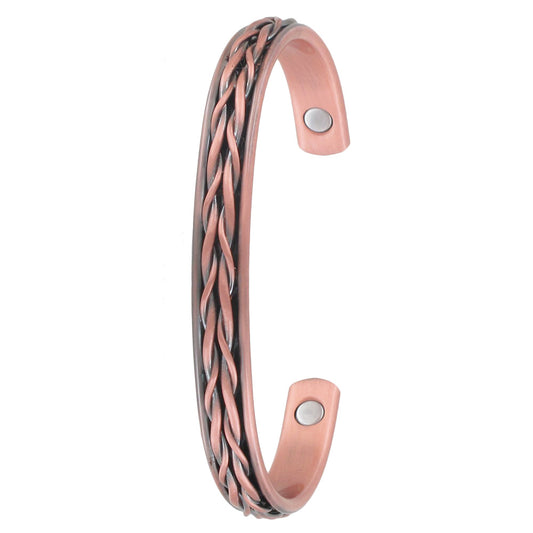 Copper Bracelet - Fishtail Braid