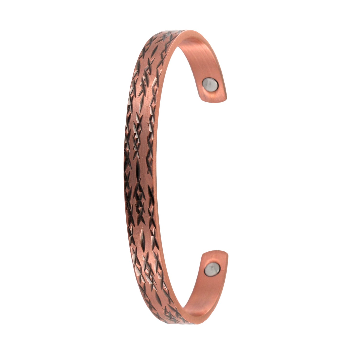 Barbed Pattern Copper Bracelet