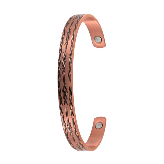 Barbed Pattern Copper Bracelet