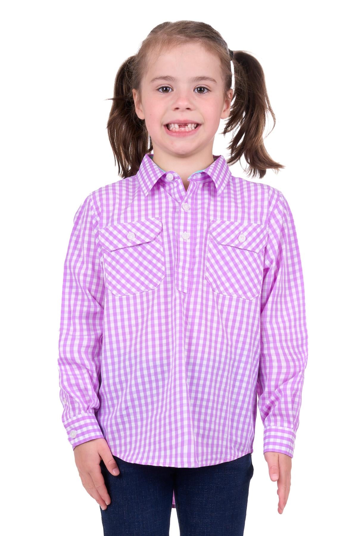 Kids Ayla 1/2 PLKT LS Shirt