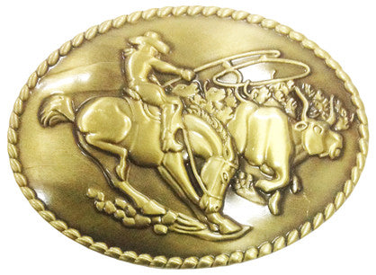 Gold Wrangling Buckle