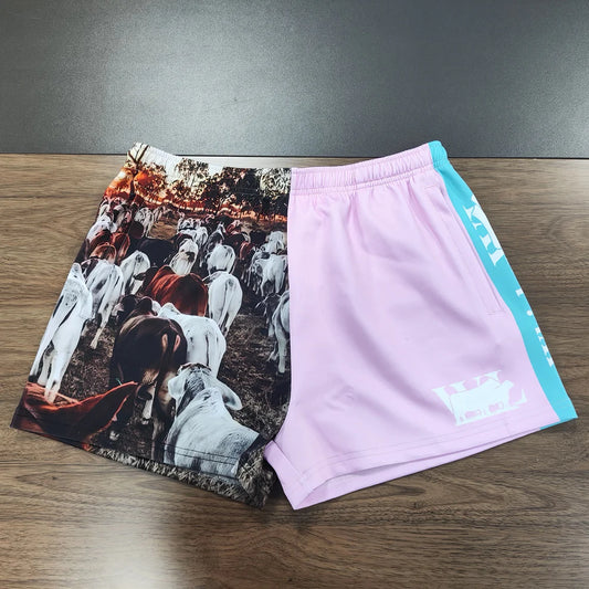 WL - Kids Cow Footy Shorts