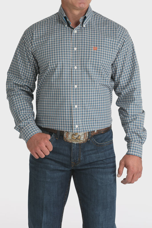 CINCH - Blue Check LS Shirt
