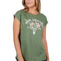 Womens Pure Western Kaylee Tank S/S Shirt