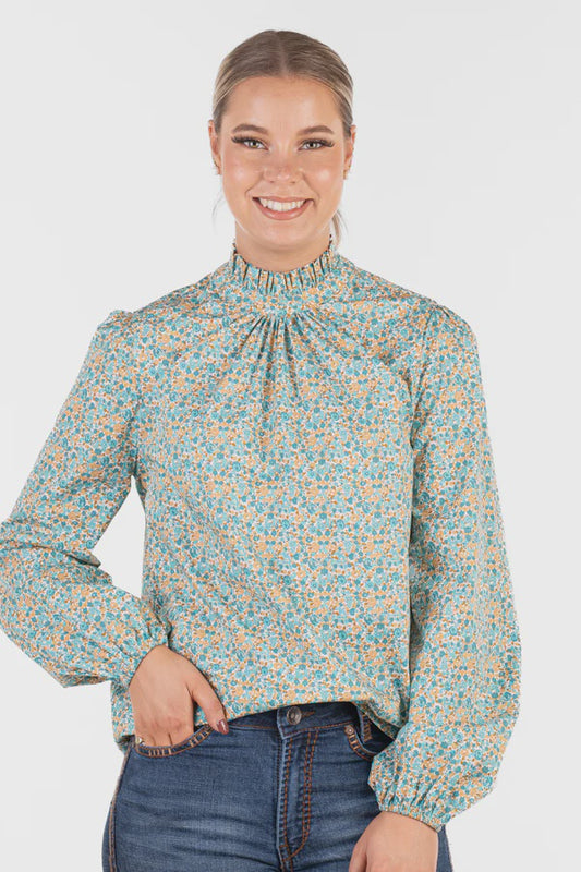 H & H - Wisteria Lane - Turq Floral