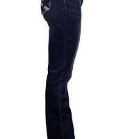 Pure Western Women's Kim High Rise Boot Cut Jeans - Midnight