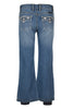 Pure Western Girl's Gia Boot Cut Jeans - Retro Blue