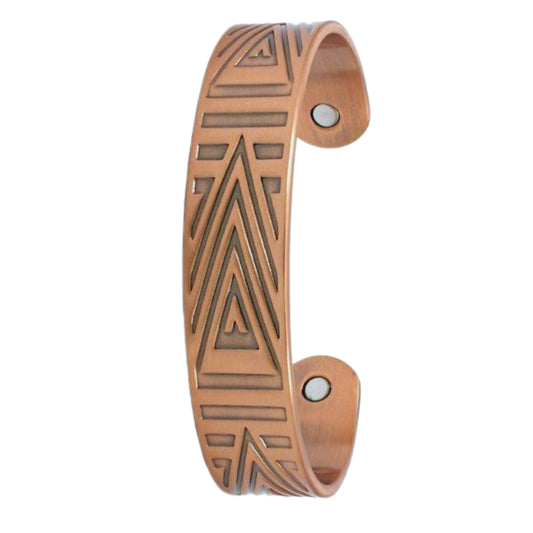 Copper Bracelet - Aztec