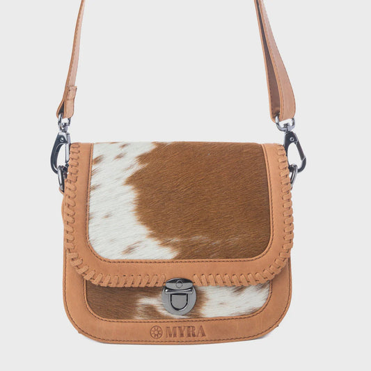 Luna Frost Hairon Leather Bag Brown
