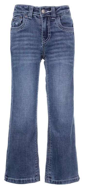 Bullzye Azalea Girls Boot Cut Jean - Indigo Sky