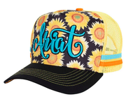 Ariat Trucker Caps - Sunflower Blue Burst