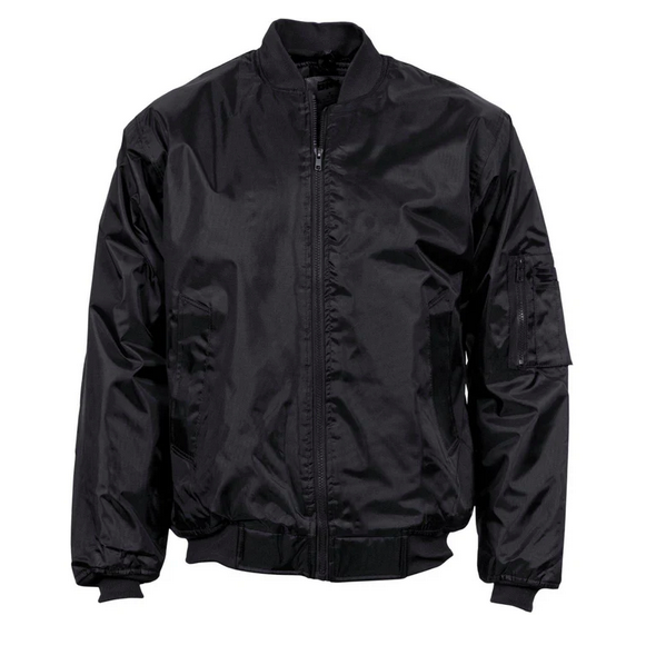 DNC Flying Jacket with Nylon Zip - Black