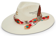 Charlie One Horse Navajo Natural Straw Hat