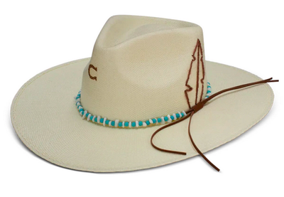 Charlie One Horse Straw Midnight Toker Natural Hat