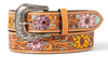 Ariat Women's Sunflower Daisy Hand Tooled Belt - 1 1/2 inch