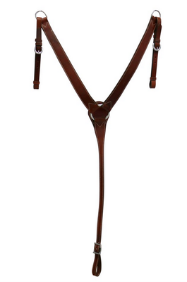 Texas-Tack Oiled Pull-Up Work Breastcollar Tan