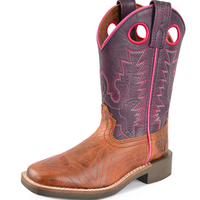 Pure Western Child's Hadley Boot - Brown / Purple