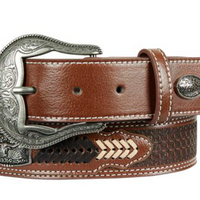 Pure Western Men's Zachary Belt - Dark Tan