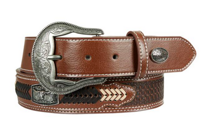 Pure Western Men's Zachary Belt - Dark Tan