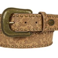 Pure Western Women's Paisley Belt - Light Tan