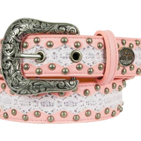 Pure Western Girl's Lilly Belt - Pink