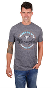 Wrangler Men's David Short Sleeve Tee - Charcoal Marle