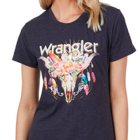 Wrangler Women's Jayde Short Sleeve Tee - Charcoal Marle