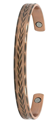 Copper Bracelet Feathered Arrow Bangle