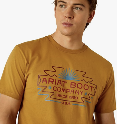 Ariat Men's Amigo Short Sleeve Tee - Harvest Gold