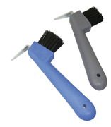 Hoof Pick With Brush - Metal