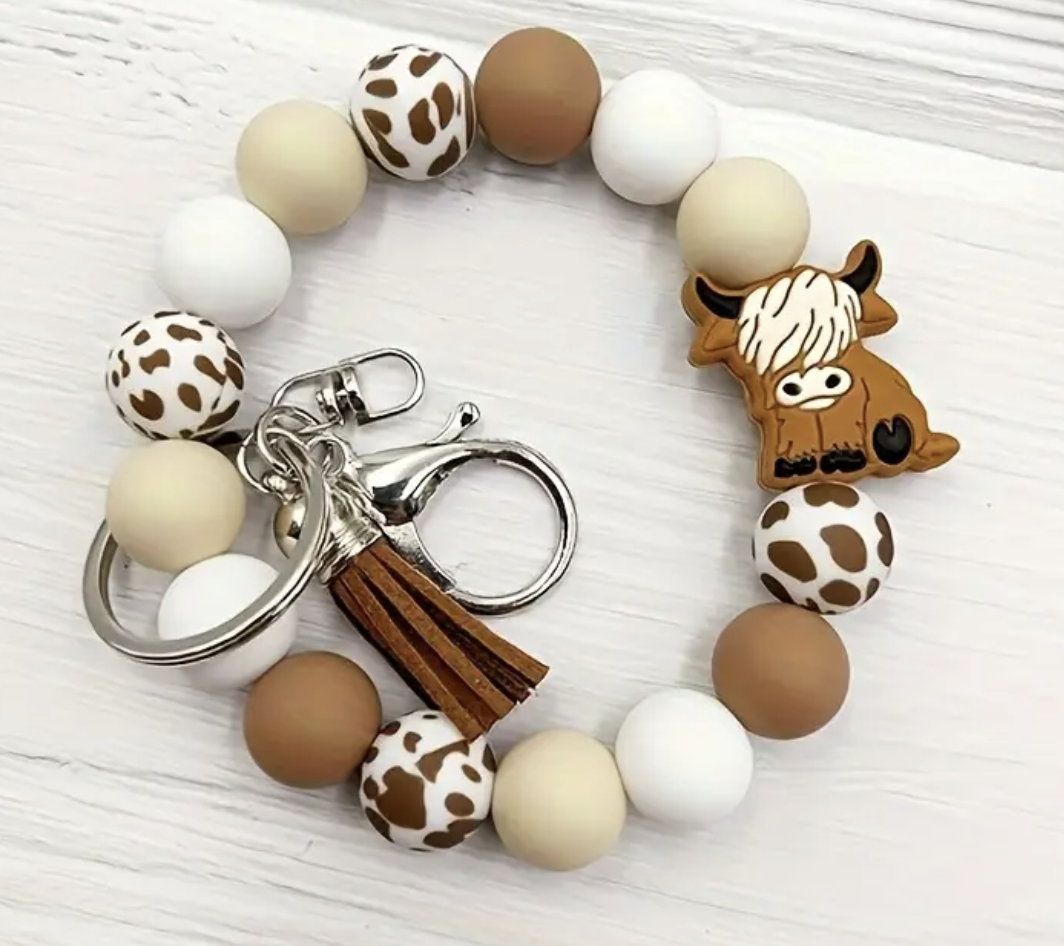 Key Chain - Cow & Bee