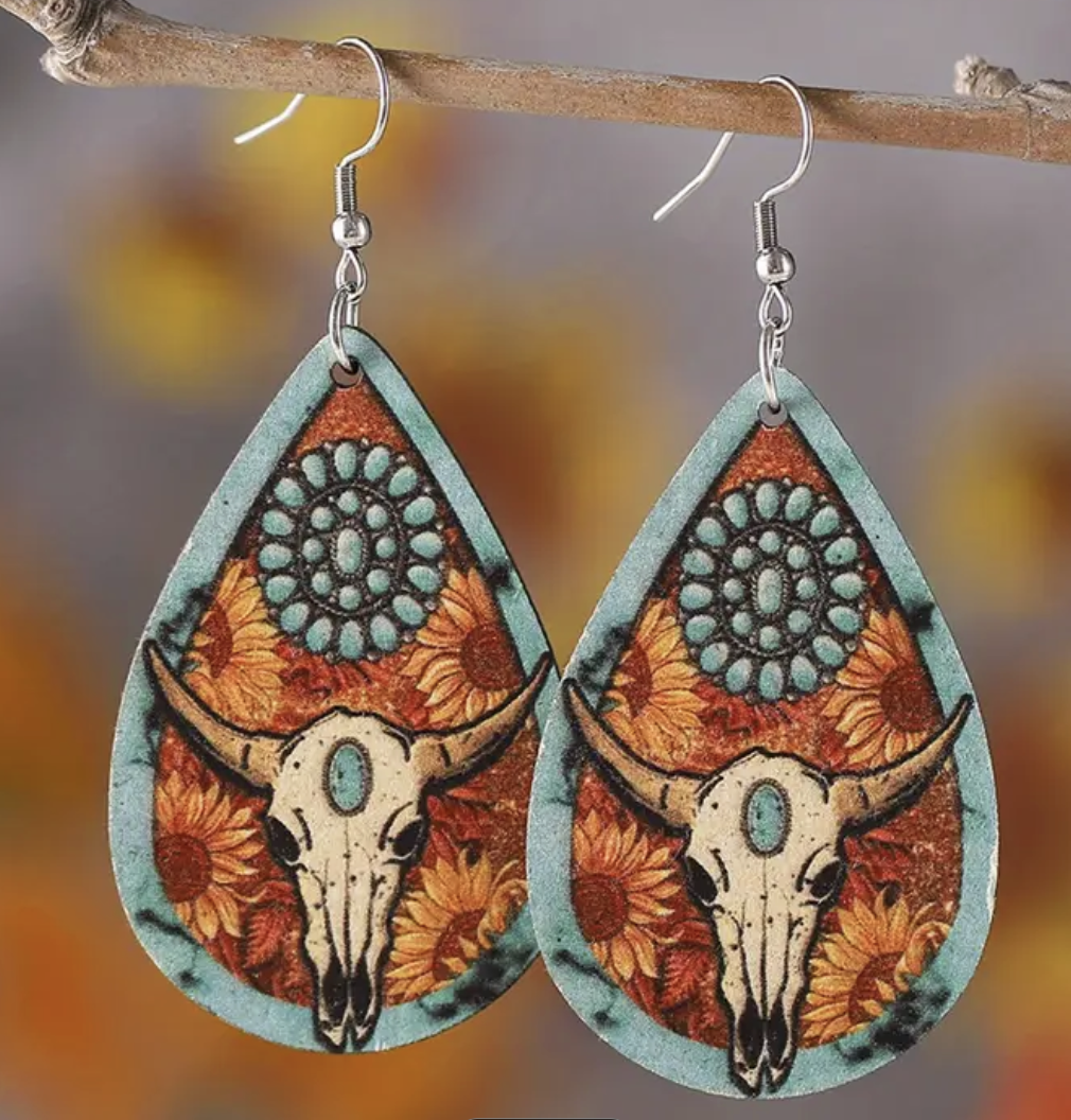 Earrings - Cow Head