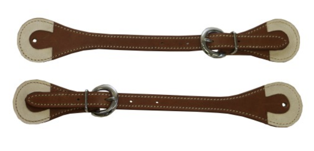Rawhide End Spur Straps Latigo