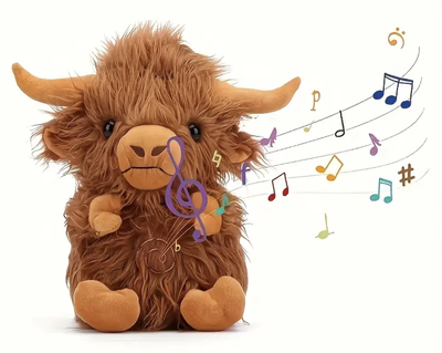 Highland Cow Interactive Toy