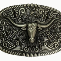 Vintage Western Buckle - Bull Head