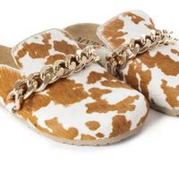 Hair On Hide Sandal - Bling