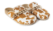 Hair On Hide Sandal - Bling