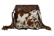 Artesia Way Fringed Hand-Tooled Bag