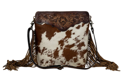 Artesia Way Fringed Hand-Tooled Bag