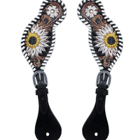 Leather & Cord Spur Strap - Embossed