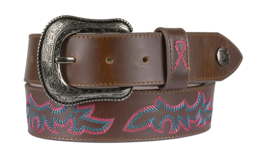 Twisted X Pink Ribbon Belt