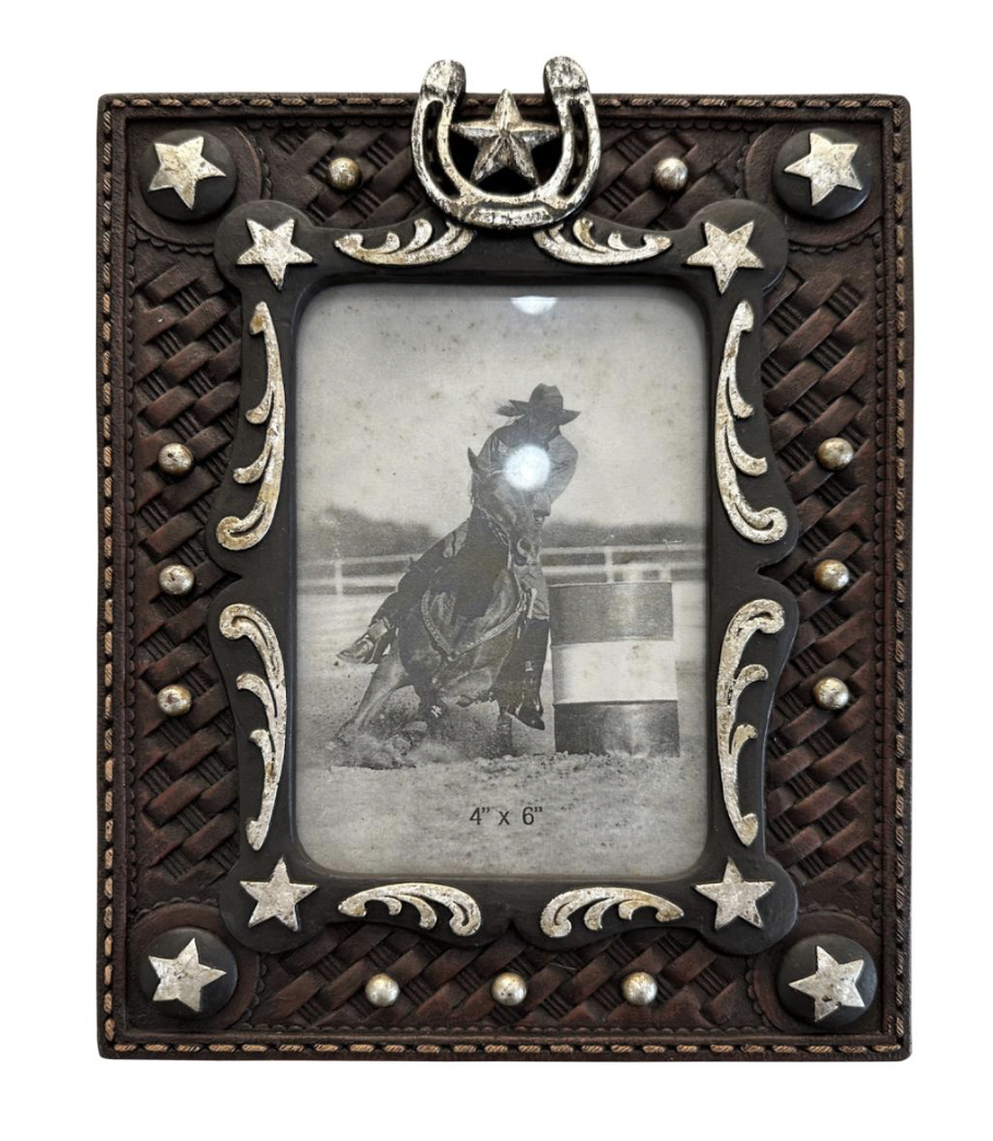 Pure Western Horse Shoe Picture Frame