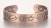 Copper Bangle - Nautical